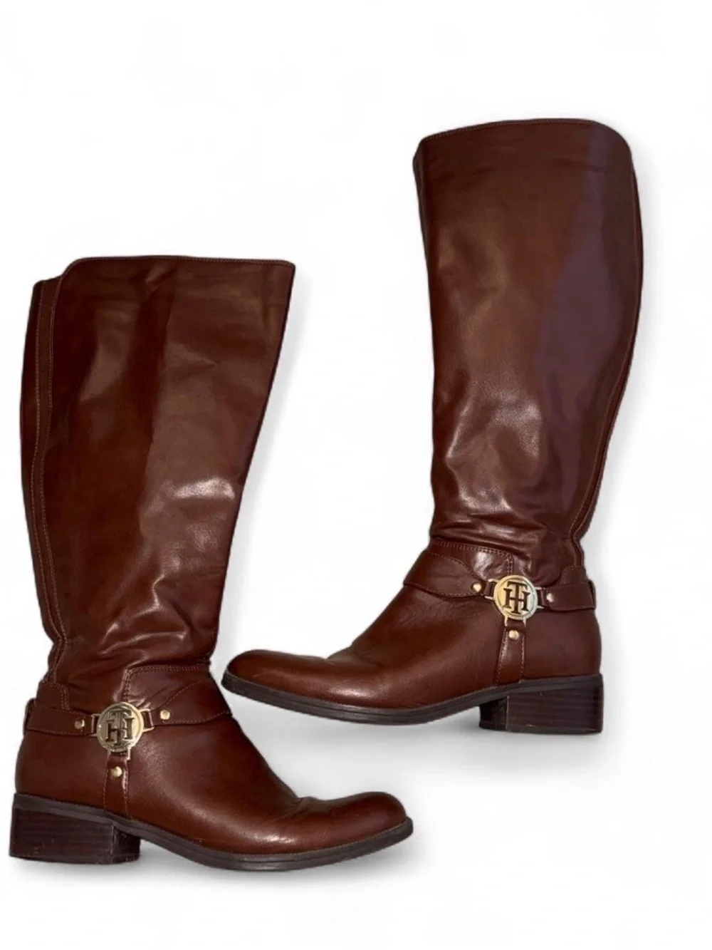 Tommy Hilfiger Brown Geneo fashion riding boot Size 7.5 women’s